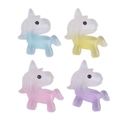 China Factory direct sales cute unicorn DIY mobile phone shell patch earring colorful accessories new creative cartoon cute resin for sale