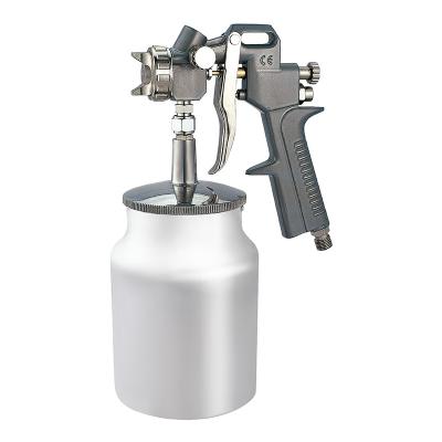 China Suction Feed Air Spray Paint Gun 1.8mm Stainless Nozzle 1000ml Capacity Airbrush Painting Tool for sale