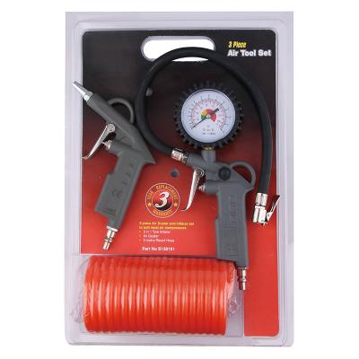 China 3Pieces Spray Gun KIT Air Inflator Gun W/ Air Dust Gun For Car Inflating And Blow Dust /Fibre for sale