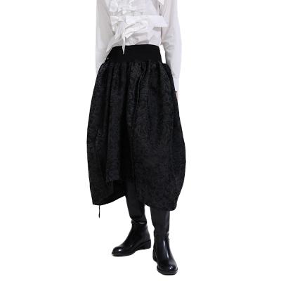 China 1944 Autumn 2021 New Style Anti-Static Women Loose Skirt Jacquard Two-Wear Suspender Ladies Skirt for sale