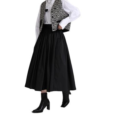 China Skirt 2021 hot sale anti-static white multi-layer swing 2088 large skirts patchwork skirt one line for sale