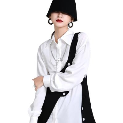 China Fashionable Women Top Breathable Irregular Womens Top Designer With Vest In Amazon Stock Ebay Hot Selling 1958 for sale