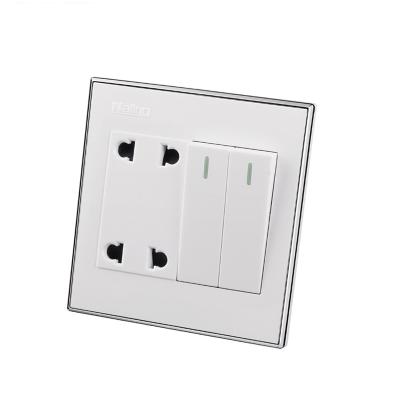 China Naling OEM Factory 13A 2+2 Wall Switch Residential / Multipurpose Outlet Socket For Home for sale