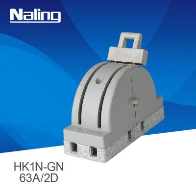 China ABS Wenzhou Naling High Standard 63A 250V 2D Double Pole Double Throw Disconnecting Switch for sale