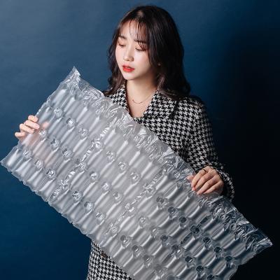 China Inflatable PE Air Cushion Bubble Wrap Film Roll for sale