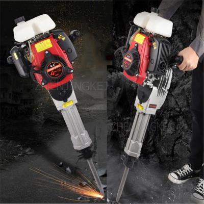 China Broken Impact Kaishan 65*32*26cm Gasoline Hammer Pickaxe Drill Equipment 1800W Gasoline Auger Rock Drilling Machine for sale