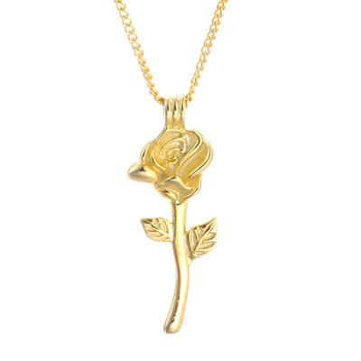 China Thai Silver Pendant Jewelry Necklaces Suowei Flower Jewelry Silver Necklace 925 Sterling Couple Women Jewelry Vintage Rose for sale