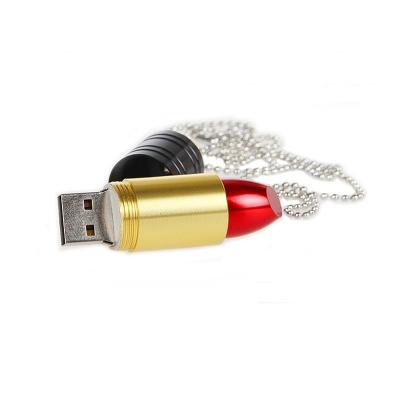 China Lipstick Thumb Drive Metal Lipstick USB 2.0 Memory Sticks U Disk Pendrive Lipstick Rose Pink USB Flash Drive 16GB 8GB 4GB Beautiful for sale