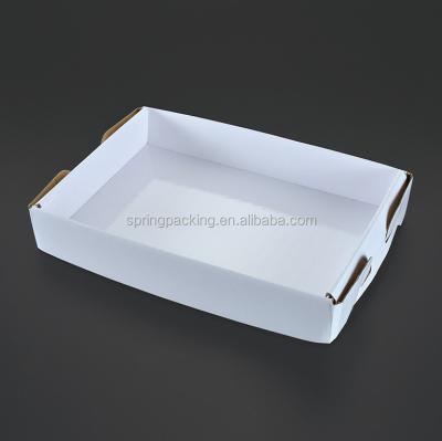 China ISO220006 Food Grade Material Disposable Corrugated Material Custom Printed Anti-broken Bakery Tray Best Selling Baking for sale