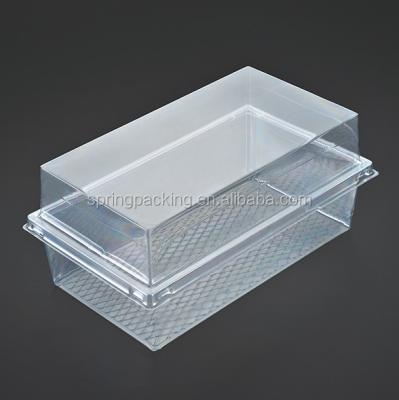 China Biodegradable Thermoformed Plastic Food Container Box Plastic PET Food Container for sale