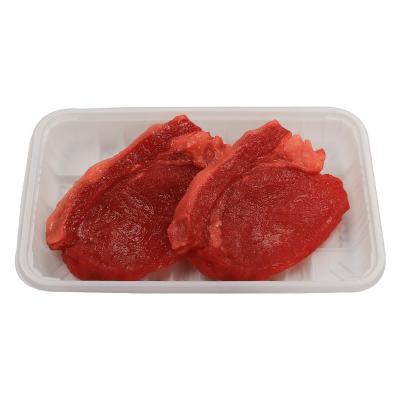 China Food Fruit Packaging China Food Grade Disposable Biodegradable Bister Tray Packing Meat Packaginng for sale