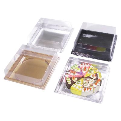 China Hot Sale Recyclable High Quality Rectangular PLA PVC PVC Box Container Packaging Thermoforming Plastic Clear Cake Box for sale