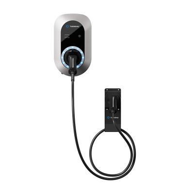 China Charging Electric Car Charging 7kw Equipped with 5m Cable Type - 2 EV Charging Station with European Standard Type - 2 EV Plug Charging Smart Home Charging Plug for sale