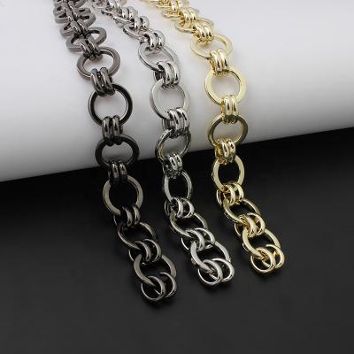 China Nolvo New World 50cm High Quality Metal Purse Chain Design Detachable Chain Gold Purse Polished Chain For Bags for sale