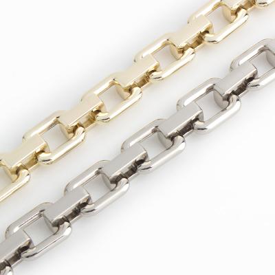 China Nolvo World Design New Polished Gold 15mm Metal Chains Clip Strap Chunky Alloy Chain Handle For Handbags Accessories for sale