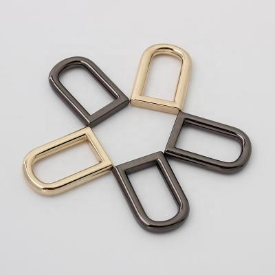 China Nolvo World 4 Colors 10mm Good Quality Bag Buckle Metal Bag D-Ring Buckle Polished Small for sale