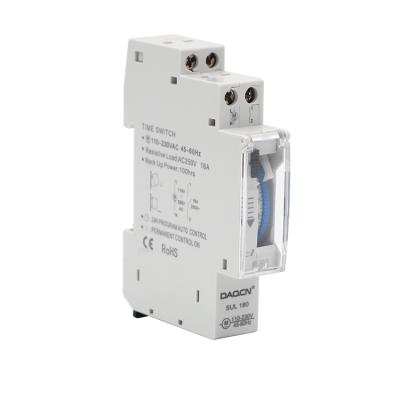 China Din Rail Mounting Sul180a Daily Schedule 16A 24 Hours Time Switch In Running Sul180a for sale