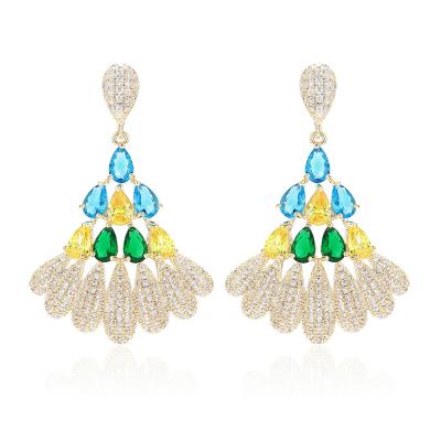 China 2021 exquisite inlaid micro helix-shaped earrings romantic new high-end French earrings earrings for women for sale