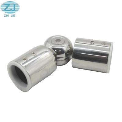 China Top Selling Stainless Steel Round Tube Flange Connector Shower Room Accessories 19/25mm Pipe Fitting for sale