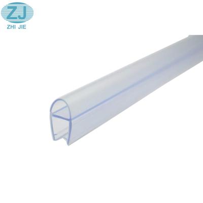 China Modern Good Quality Glass Type PVC Water Stop Shower Room Door Sealing Strip U Strip for sale