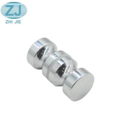 China Modern Glass Polish Round Stainless Steel Small Door Handles Top Quality Small Bathroom Knob for sale