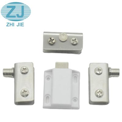 China Modern Simple Open Closet Cabinet Press Window Glass Door Hinge Sets Magnetic Push Hook Latch for sale