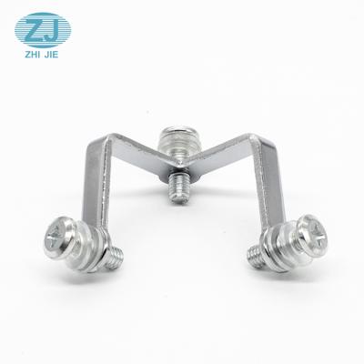 China Hot Sale Plastic Iron Shelf Bracket Glass Support Bracket Glass Iron Fitting Connector Glass Shelf Support for sale