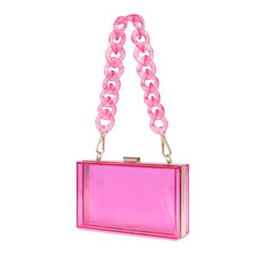 China Acrylic Purse Cross - Clear Acrylic Body Purse Fashionable Women Evening Clutch Bag Women for sale