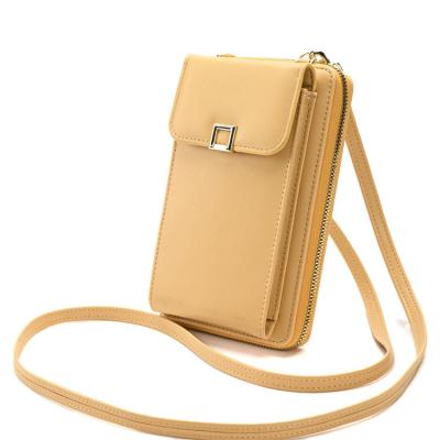 China Small Shockproof Lightweight Leather Phone Purse Cross - Body Bag Mini Cell Phone Pouch Phone Bag Cross - Body for sale