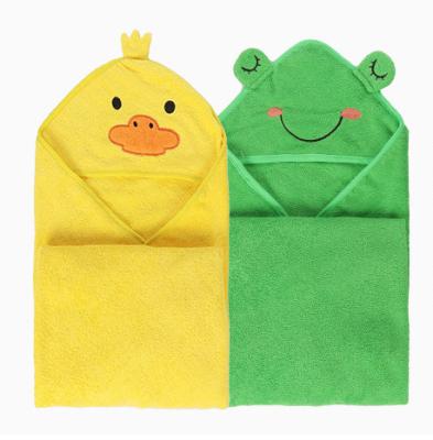 China Hooded Organic Animals Cotton Towel Baby Hooded Towel Safe For Baby Kids for sale