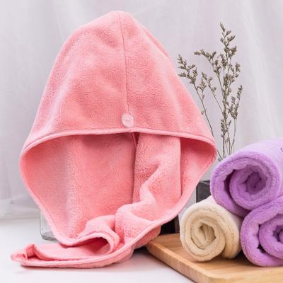 China MRTONG Women Girls Lady QUICK DRY Microfiber Towel Magic Coral Fleece Hair Wrap Hair Drying Towel for sale