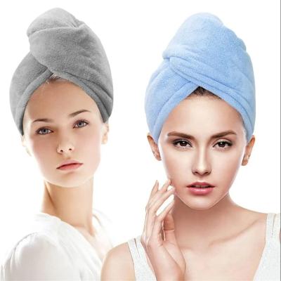 China QUICK DRY 100% Cotton Hair Wrap For Women Hair Towel Thicker for sale