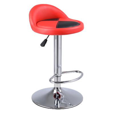 China Good quality new arrivals modern furniture swivel color adjustable bar stool leather fix chair for sale