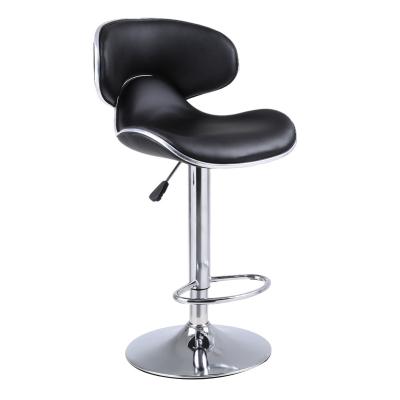 China High Quality Modern Contemporary Bar Chair Soft Seat Adjustable Slide Around Modern PU Leather Bar Stool Chair for sale