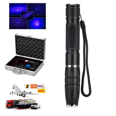 China B014 Good Quality High Power 450nm Flashlight 450nm Handheld Blue Laser Ignition And Burning Chargeable Flashlight For Sale for sale