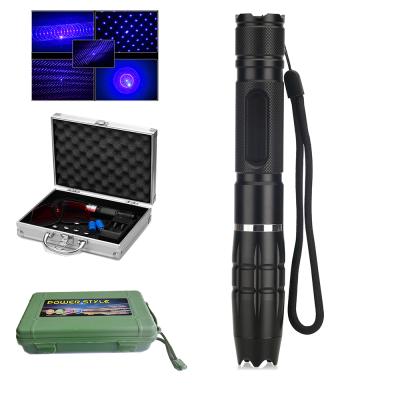 China 450nm 2000m High Powerful Burning Laser Torch 1600mw Focusable 450nm 2000m High Powerful Laser Torch Ignition and Blue Light Cigarette for sale