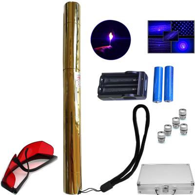 China 3000 mw 450 nm Power 1600 Ignition And Extended Burning Power 1600 Nm Rechargeable High Blue Beam Copper Laser Indicator for sale