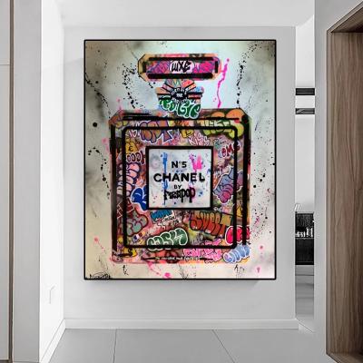 China Abstract Abstract Perfume Canvas Street Printing Posters Prints Modern Home Perfume Art Painting Wall Decor for sale