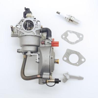 China Dual Metal Fuel LPG Carburetor For 188F GX390 GX340 4.5KW-6KW Generator for sale