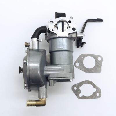 China High quality auto metal double conversion fuel gas GX160 168F P19A LPG carburetor for sale