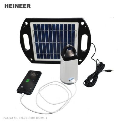 China Portable solar lights for outdoor with high capacity Lithium battery and USB output for sale