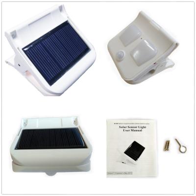 China Solar sensor clip light,outdoor security solar lights,automatic work,patent design for sale