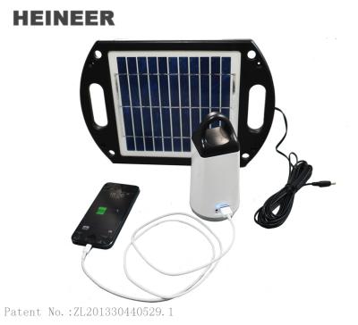 China Portable solar camping lanterns with ABS frame and holder,mobile charge,power bank for sale