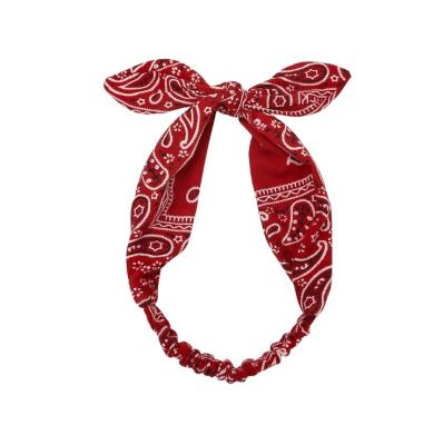 China Soft Cross Knot Headband Women Girls Candy Printed Wide Headwear Wash And Sports Headwear Ornaments for sale