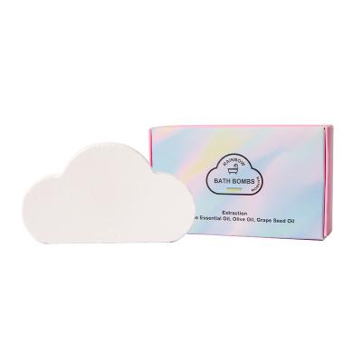 China Body Moisten Wholesale Cloud Rainbow Explosion Clean Bath Salt for sale