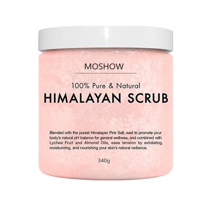 China Exfoliator Pink Sugar Scrub OEM Private Label Exfoliate Dead Salt Body Deep Cleansing Himalayan Body Scrub for sale