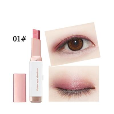 China New Hot Selling Private Label Waterproof Logo Waterproof Eyeshadow Gradient Colors Double Shimmer Eyeshadow Stick for sale