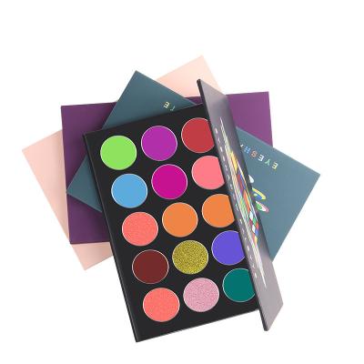 China Manufacture Waterproof Private Label Matte DIY Matte 15 Pearl Colors Free Combination Eyeshadow Palette for sale