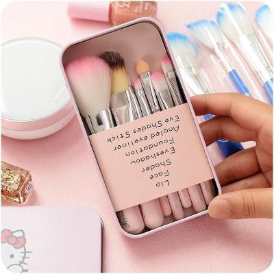 China Easily Apply Makeup Brush Hot Selling Gift Set 7PCS In Box Beauty Make Up Tools for sale