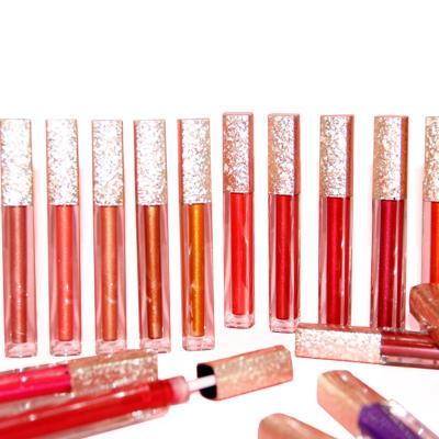 China OEM/ODM Private Label Metallic Colorful Waterproof Long Lasting Lip Gloss Moist Lipstick For Makeup for sale